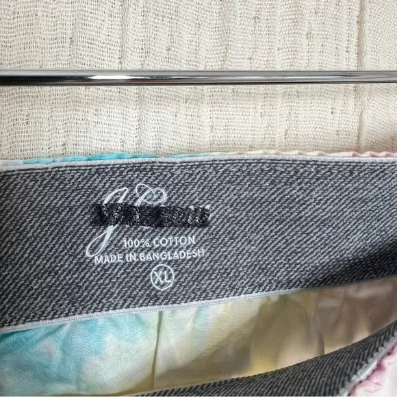 J.Crew Multicolor Tie-Dye Cotton Loungewear Shorts - Size XL - Picture 2 of 5